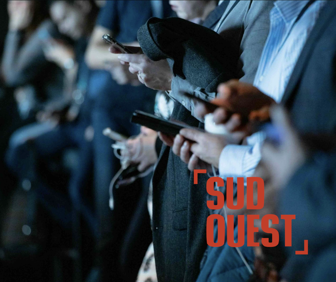 Illustration de la revue de presse LeaderKiff, article du 16 novembre 2025 dans Sud Ouest sur la digitale detox.