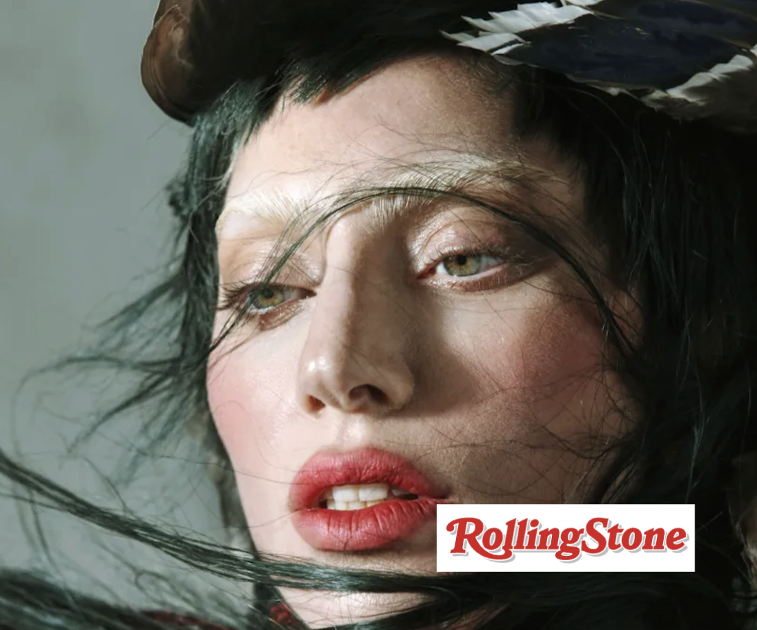 Illustration de la revue de presse LeaderKiff du témoignage de Lady Gaga dansRolling Stones - Crédits photos Rolling Stones